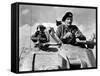 General Bernard Montgomery in His Grant Tank in North Africa-null-Framed Stretched Canvas