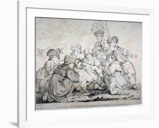 General Blackbeard Wounded at the Battle of Leadenhall, 1784-John Boyne-Framed Giclee Print