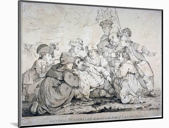 General Blackbeard Wounded at the Battle of Leadenhall, 1784-John Boyne-Mounted Giclee Print