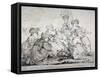 General Blackbeard Wounded at the Battle of Leadenhall, 1784-John Boyne-Framed Stretched Canvas