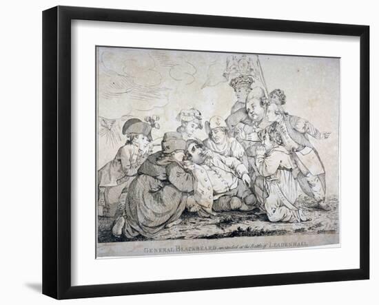 General Blackbeard Wounded at the Battle of Leadenhall, 1784-John Boyne-Framed Giclee Print