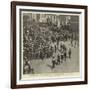 General Blanco and Staff Going Up to the Captain-General's Palace in Havana-null-Framed Giclee Print