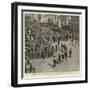 General Blanco and Staff Going Up to the Captain-General's Palace in Havana-null-Framed Giclee Print