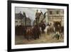 General Blücher with the Cossacks in Bautzen, 1885-Gottfried Willewalde-Framed Giclee Print