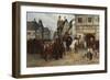 General Blücher with the Cossacks in Bautzen, 1885-Gottfried Willewalde-Framed Giclee Print