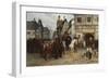 General Blücher with the Cossacks in Bautzen, 1885-Gottfried Willewalde-Framed Giclee Print