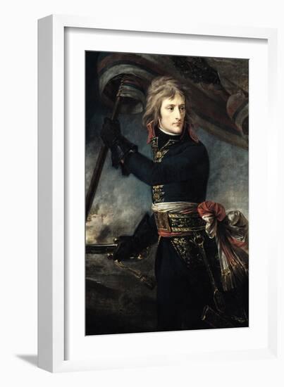 General Bonaparte (1769-1821) on the Bridge at Arcole, 17th November 1796-Antoine-Jean Gros-Framed Giclee Print