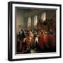General Bonaparte Surrounded by Members of the Council of Five Hundred in Saint-Cloud-François Bouchot-Framed Giclee Print