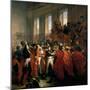 General Bonaparte Surrounded by Members of the Council of Five Hundred in Saint-Cloud-François Bouchot-Mounted Giclee Print