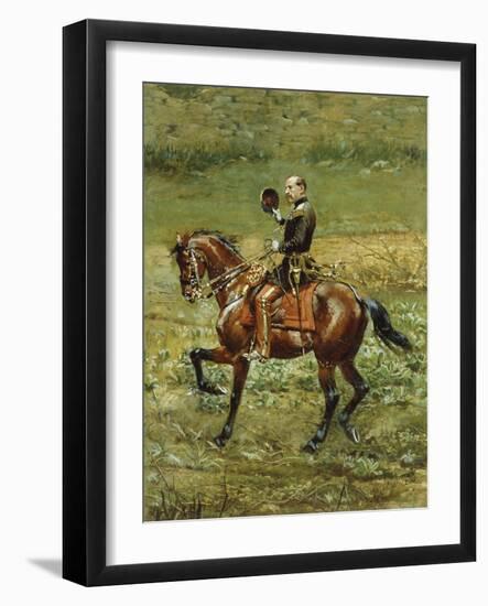 General Bourbaki, 1883 and 1908-Jean-Baptiste Edouard Detaille-Framed Giclee Print