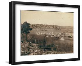 General Brook's Camp near Pine Ridge, 1891-John C. H. Grabill-Framed Photographic Print