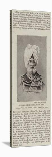 General Bukshi Gunda Singh, Csi, Sirdar, or Commander-In-Chief, Patiala, North-West India-null-Stretched Canvas