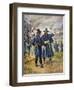 General Burnside Ordering Hooker to Charge the Heights at Fredericksburg, Virginia-null-Framed Giclee Print