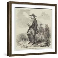 General Canrobert, Sketched after the Battle of Inkerman-null-Framed Giclee Print