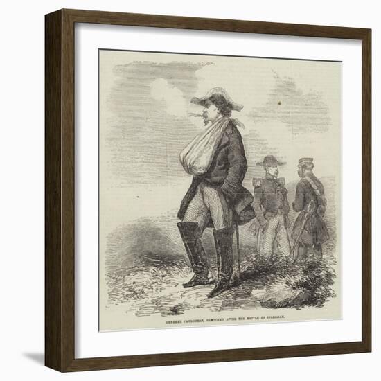 General Canrobert, Sketched after the Battle of Inkerman-null-Framed Giclee Print