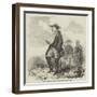 General Canrobert, Sketched after the Battle of Inkerman-null-Framed Giclee Print