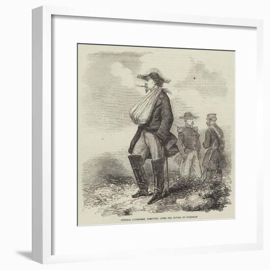 General Canrobert, Sketched after the Battle of Inkerman-null-Framed Giclee Print