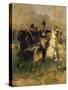 General Carlos De Alvear Ordering Cavalry Charge During Battle of Ituzainigo-null-Stretched Canvas