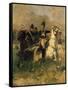 General Carlos De Alvear Ordering Cavalry Charge During Battle of Ituzainigo-null-Framed Stretched Canvas