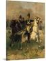 General Carlos De Alvear Ordering Cavalry Charge During Battle of Ituzainigo-null-Mounted Giclee Print