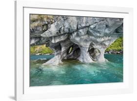 General Carrera Lake, Chile, South America. Marble outcropping showing water erosion.-Karen Ann Sullivan-Framed Photographic Print