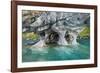 General Carrera Lake, Chile, South America. Marble outcropping showing water erosion.-Karen Ann Sullivan-Framed Photographic Print