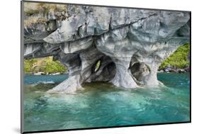 General Carrera Lake, Chile, South America. Marble outcropping showing water erosion.-Karen Ann Sullivan-Mounted Photographic Print