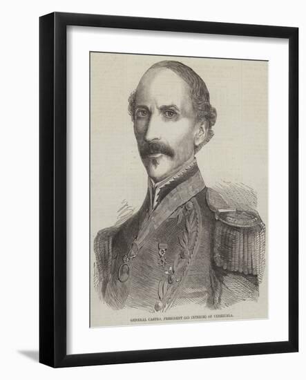 General Castro, President (Ad Interim) of Venezuela-null-Framed Giclee Print