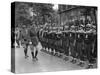 General Charles De Gaulle, Inspecting Free French Forces During Bastille Day Ceremonies in London-null-Stretched Canvas