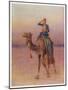 General Charles Gordon Approaching the City of Dava on a Camel in 1876-null-Mounted Photographic Print