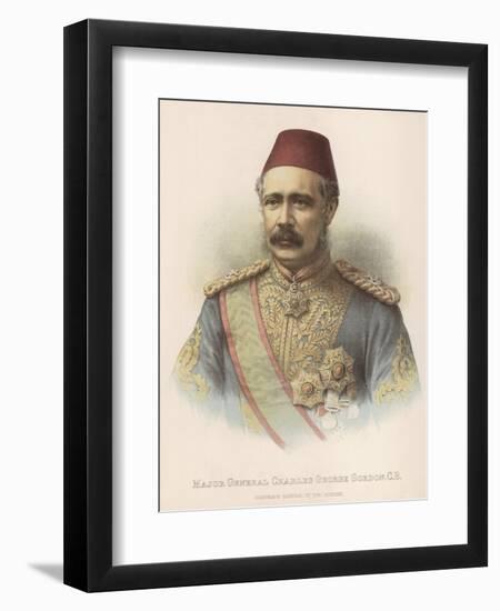 General Charles Gordon British Military Governor General of the Sudan-null-Framed Photographic Print