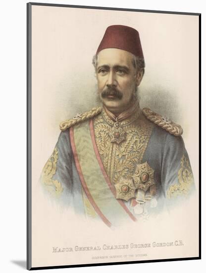 General Charles Gordon British Military Governor General of the Sudan-null-Mounted Photographic Print