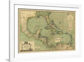 General Chart of the West Indies-John Smith Speer-Framed Giclee Print