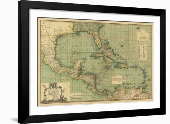 General Chart of the West Indies-John Smith Speer-Framed Giclee Print