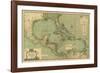 General Chart of the West Indies-John Smith Speer-Framed Giclee Print