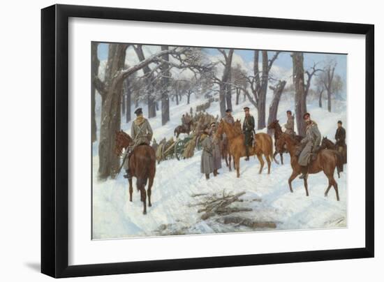 General Count Iosif Gurko in the Balkans-Pavel Osipovich Kovalevsky-Framed Giclee Print