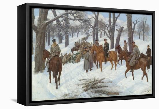 General Count Iosif Gurko in the Balkans-Pavel Osipovich Kovalevsky-Framed Stretched Canvas