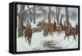 General Count Iosif Gurko in the Balkans-Pavel Osipovich Kovalevsky-Framed Stretched Canvas