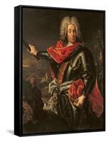 General Count Johann Matthias Von Der Schulenburg-Giovanni Antonio Guardi-Framed Stretched Canvas