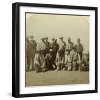 General Cronje's Principal Commanders after Surrendering, South Africa, Boer War, 1900-Underwood & Underwood-Framed Photographic Print