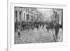 General Currie and Canadian Troops Walking Through a Liberated Town, 27 October 1918-null-Framed Giclee Print