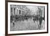 General Currie and Canadian Troops Walking Through a Liberated Town, 27 October 1918-null-Framed Giclee Print