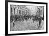 General Currie and Canadian Troops Walking Through a Liberated Town, 27 October 1918-null-Framed Giclee Print