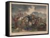 General Custer's Death Struggle, Battle of Little Bighorn, 1878-S. H. Redmond-Framed Stretched Canvas