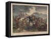 General Custer's Death Struggle, Battle of Little Bighorn, 1878-S. H. Redmond-Framed Stretched Canvas