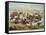 General Custer's Last Stand at the Battle of Little Bighorn, June 25, 1876-null-Framed Stretched Canvas