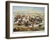 General Custer's Last Stand at the Battle of Little Bighorn, June 25, 1876-null-Framed Giclee Print