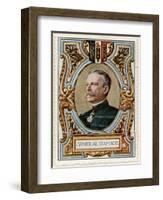 General D'Amade, Stamp-null-Framed Art Print