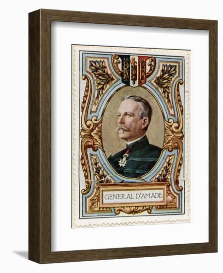 General D'Amade, Stamp-null-Framed Art Print