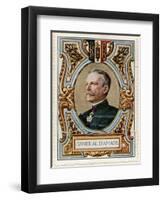 General D'Amade, Stamp-null-Framed Art Print